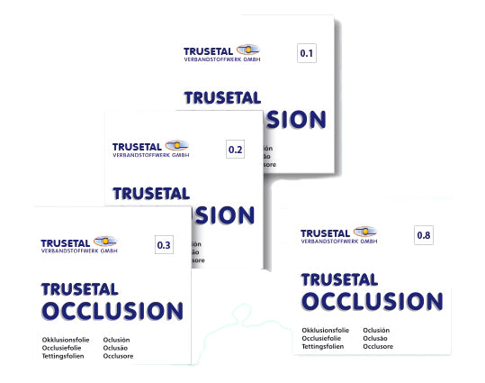 Okklusionsfolie blau Einzeln