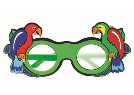 Mattglasokkluder Papagei