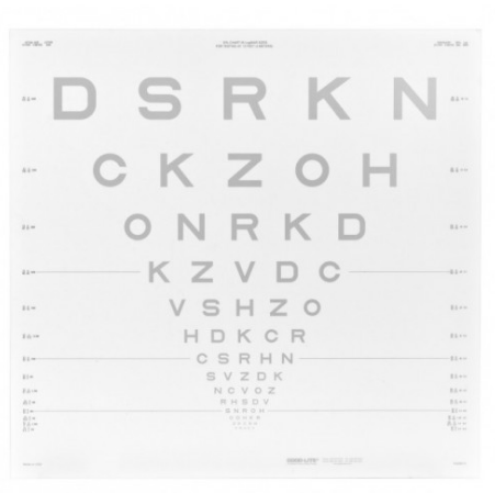 ETDRS-Kontrasttafel – SLOAN-Buchstaben 10 %