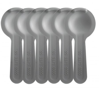Plastikokkluderset gewölbt grau 6 Stk.
